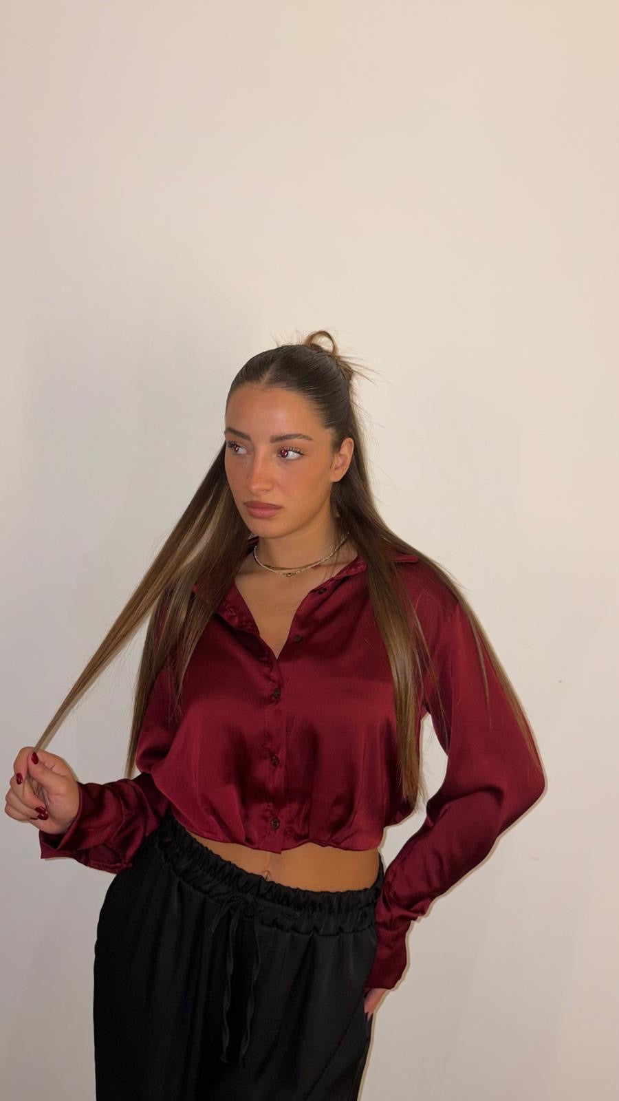 Camicia Raso Rossa