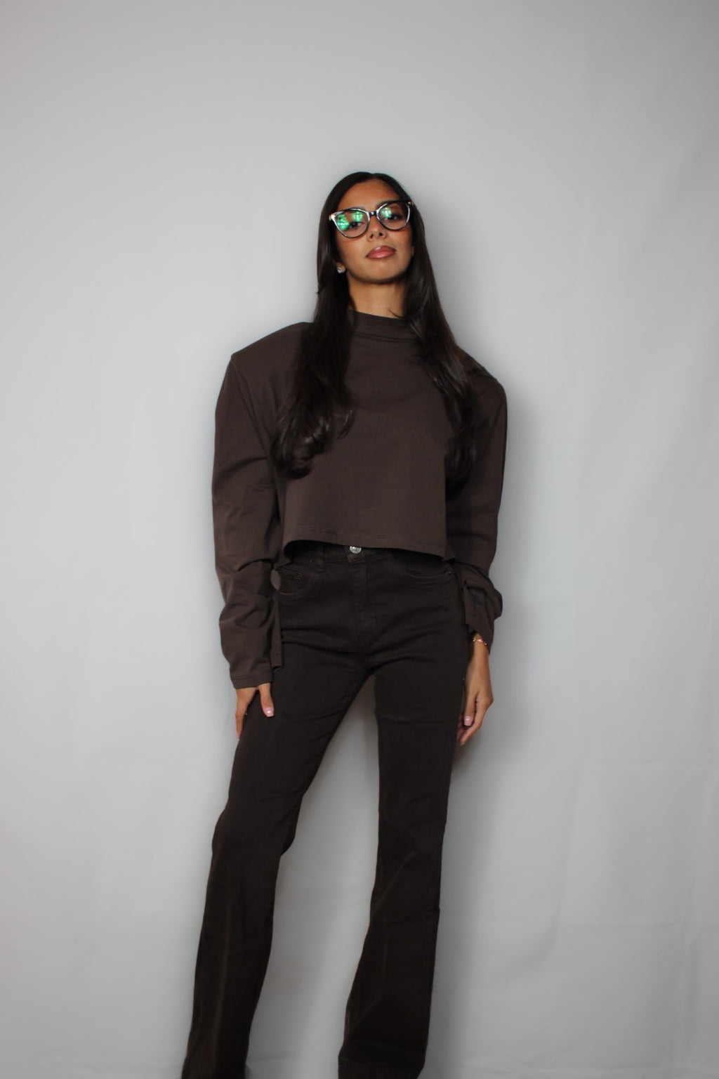 Jeans Flare Brown