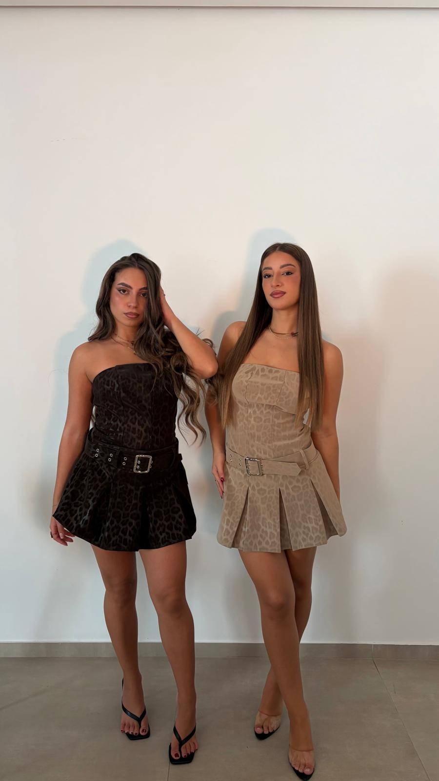 Feline Mini Dress