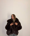 Icon Hood Fur Brown