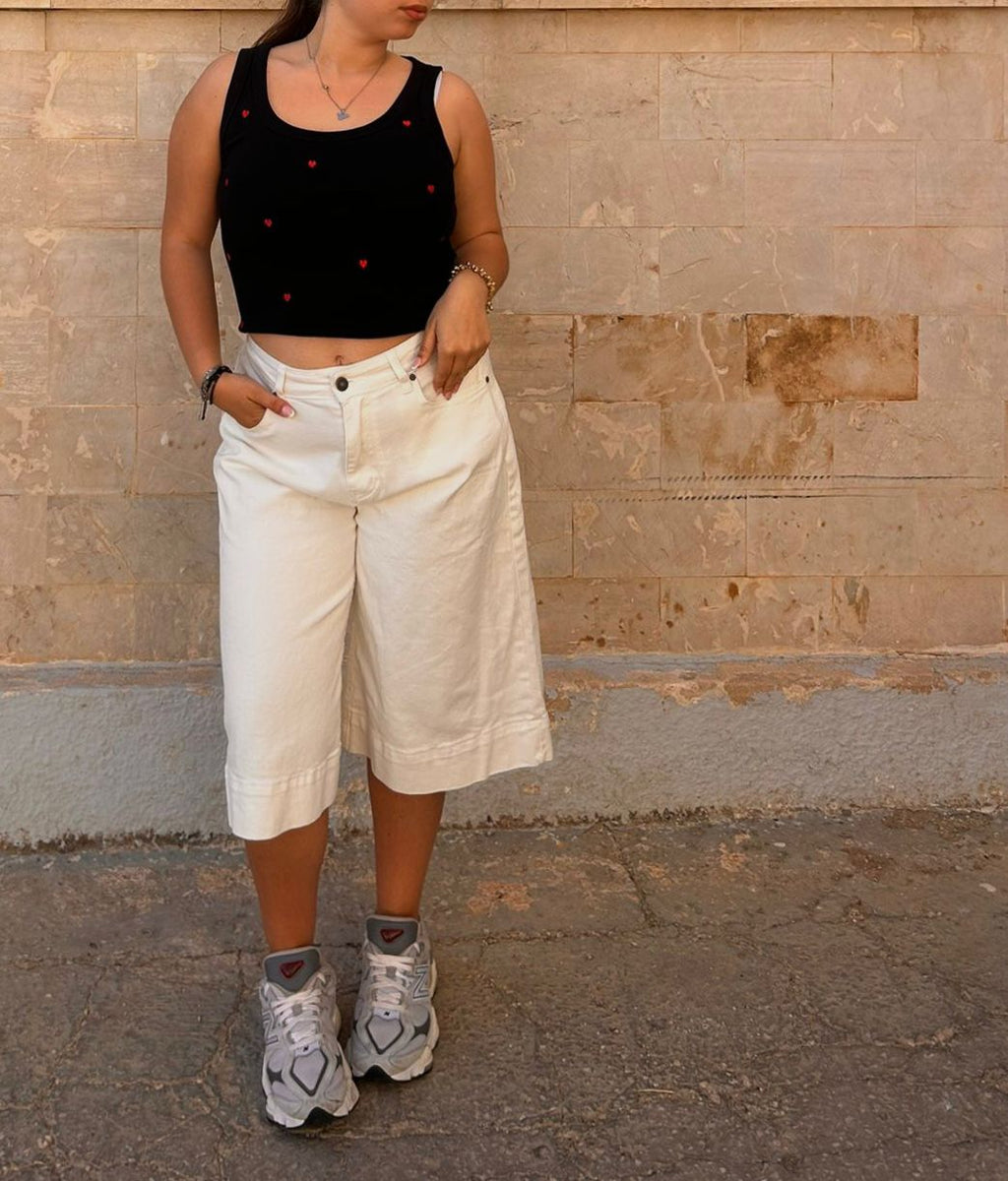Bermuda Denim Bianco
