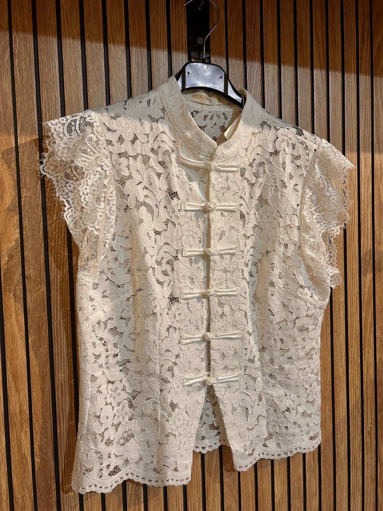 T-shirt in pizzo QIPAO