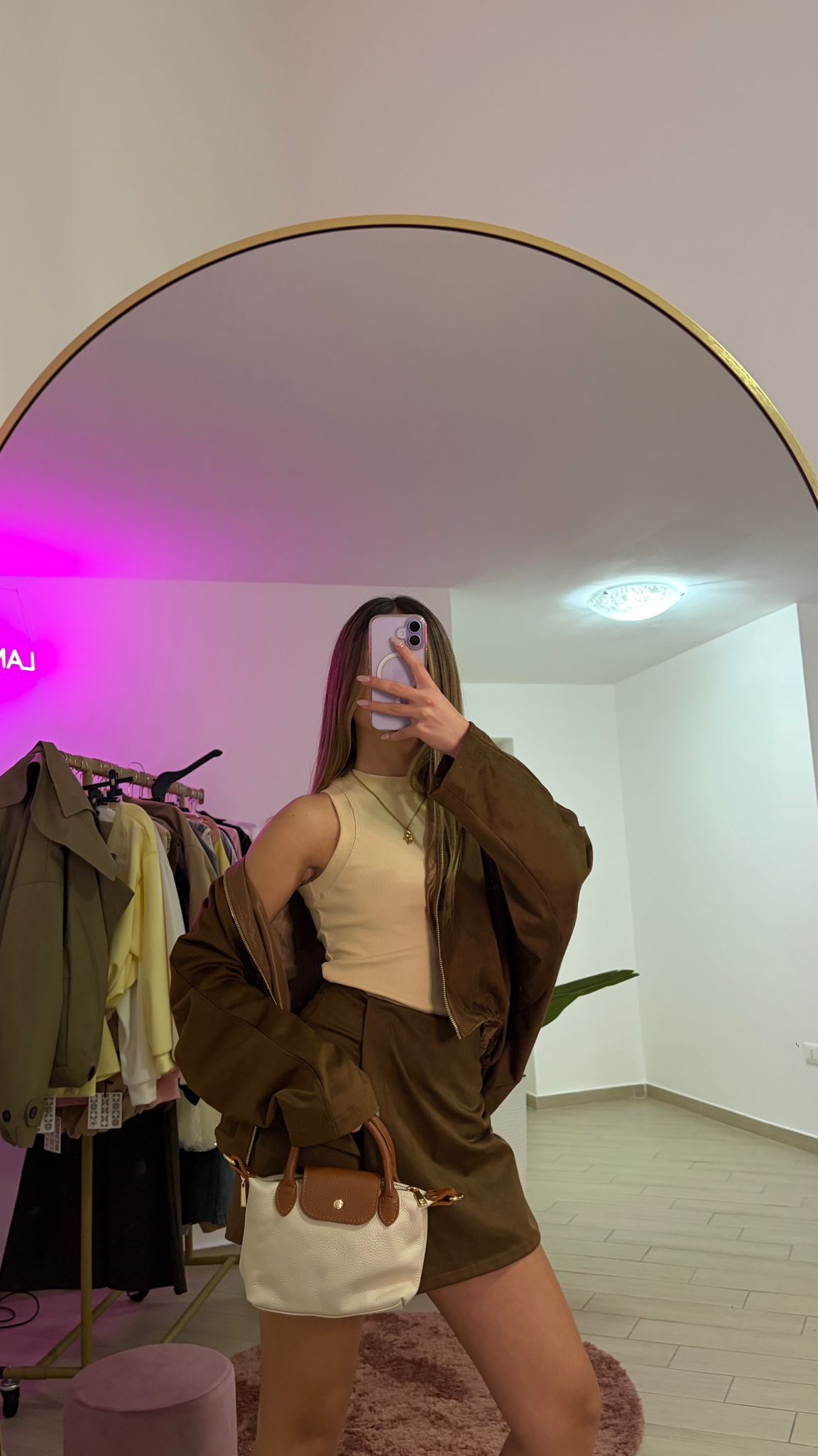 Gonna Pantaloncino Suede