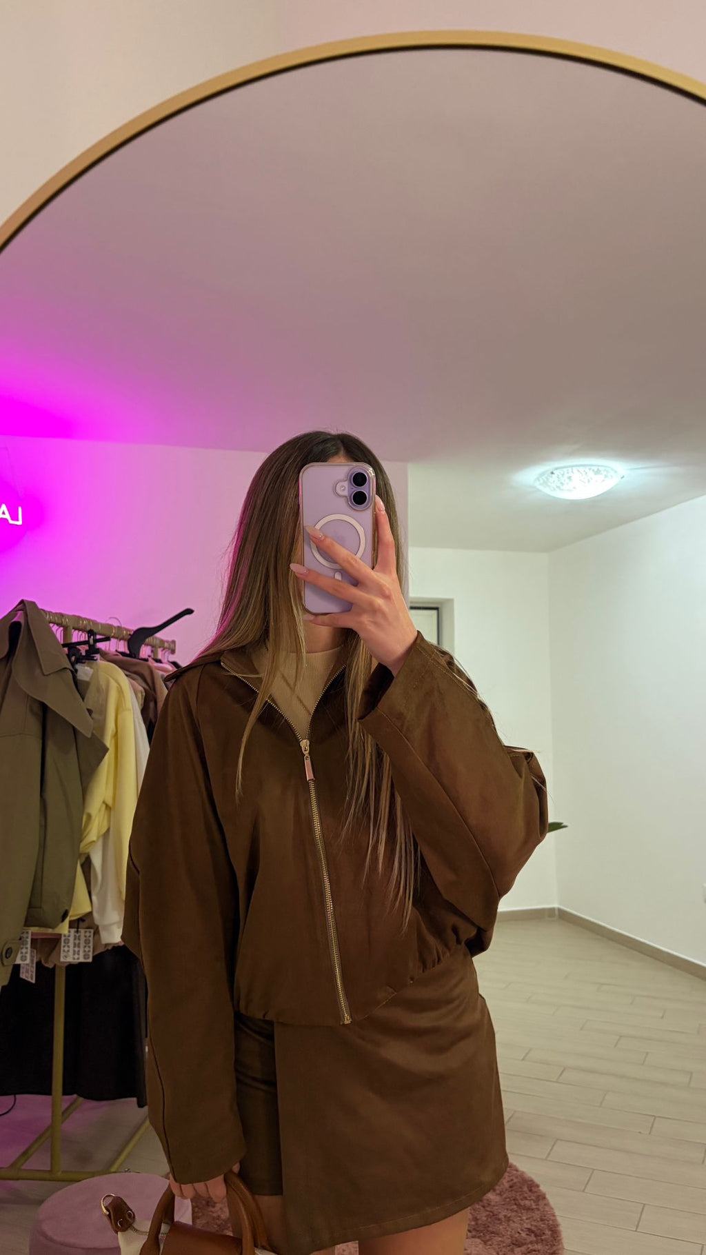 Gonna Pantaloncino Suede